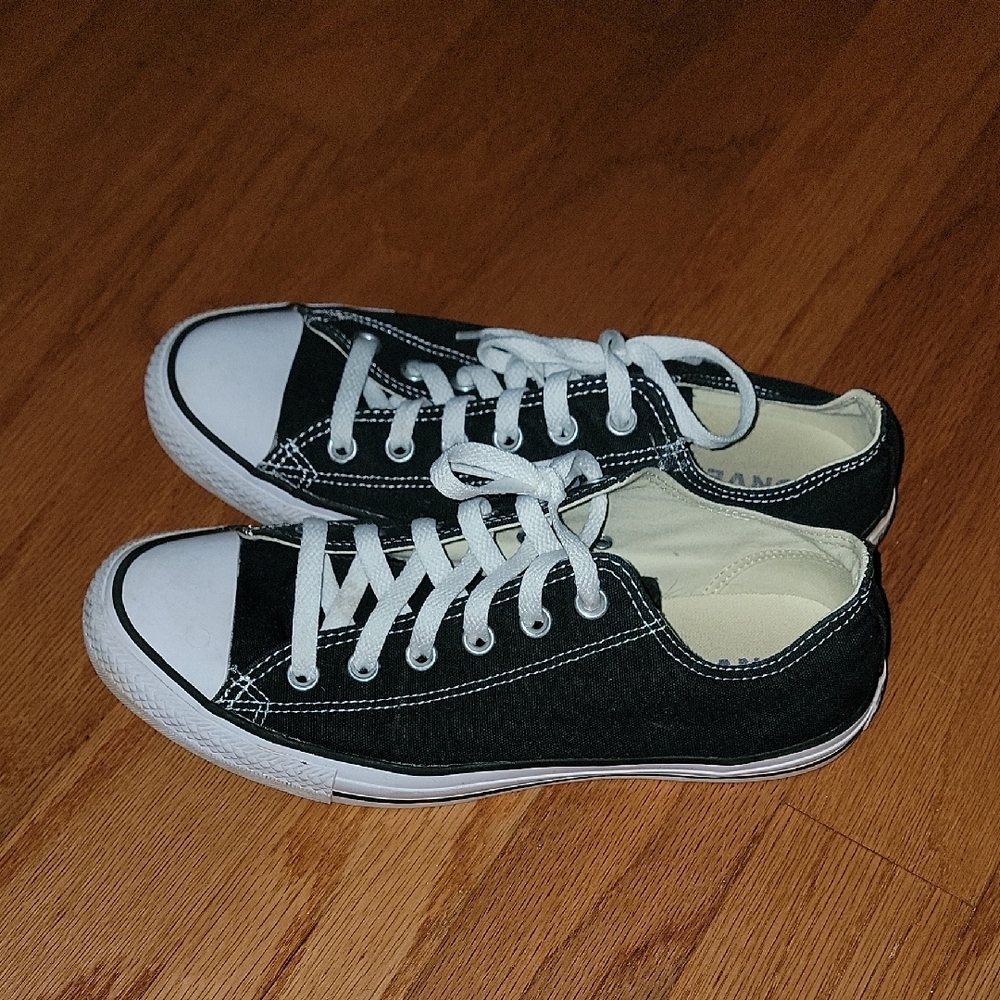Converse Black and White Athletic Shoes